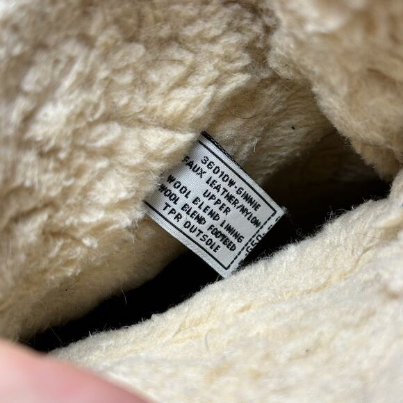 Pawz Ginnie Women's Tan/Black Snow Winter Boots Size 9 Wool Lining - Picture 7 of 8